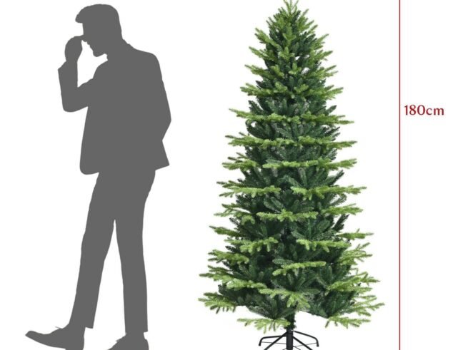 Artificial Christmas Tree 180 cm 1462 Branches in Flame Retardant PE and PVC