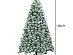 Artificial Christmas Tree 180 cm Snowy Fir with 250 LED Lights 928 Branches