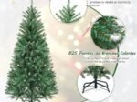 Artificial Christmas Tree 180 cm Automatic Colorful Spruce Leaves 825 Branch