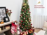 Artificial Christmas Tree 180 cm with 270 LED Lights 10 Lighting Modes