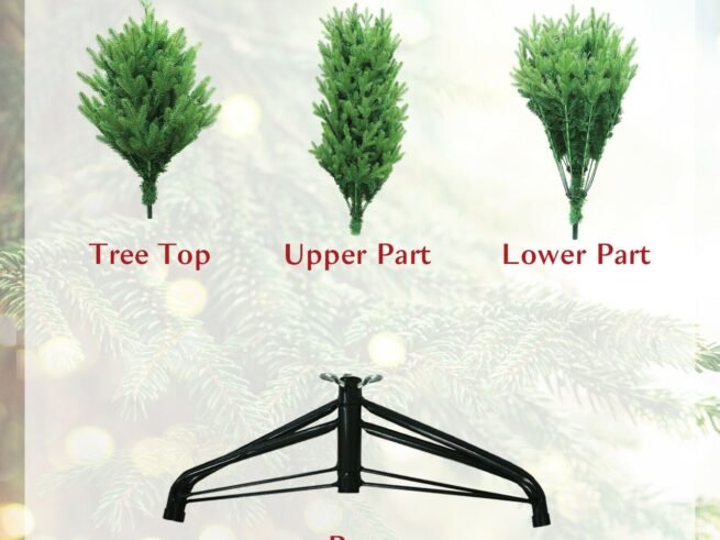 Artificial Christmas Tree 180 cm 1462 Branches in Flame Retardant PE and PVC