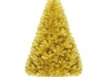 Artificial Christmas Tree 180cm Champagne Gold Color Electro-galvanization Treatment
