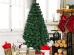 Artificial Christmas Tree 180cm 230 Branches LED Lights with 6 Color Dimming, Star at the Top, Stand
