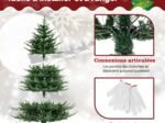 Artificial Christmas Tree 183cm Hinged 788 PE and PVC Branches LED Lights