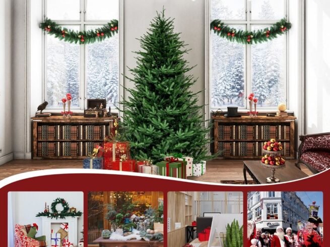 Artificial Christmas Tree 183cm Hinged 788 PE and PVC Branches LED Lights
