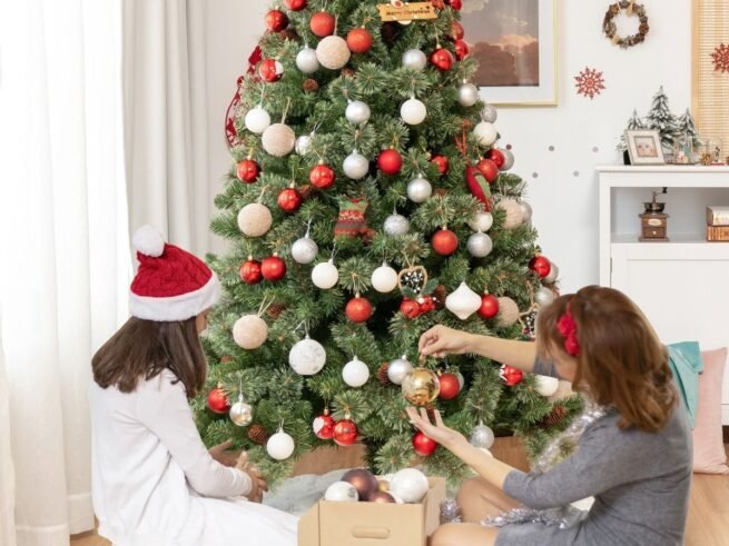 Artificial Christmas Tree 180cm Pine Needle Hinged