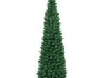 Artificial Christmas Tree 210 cm 700 Branches Metal Stand PVC Needles