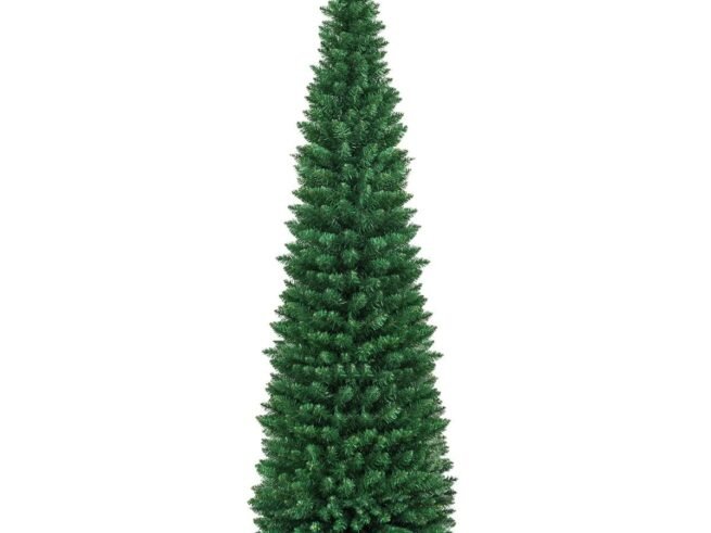 Artificial Christmas Tree 210 cm 700 Branches Metal Stand PVC Needles