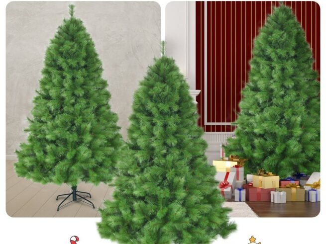 Artificial Christmas Tree 210 cm 808 Branches and Iron Stand