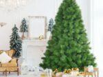 Artificial Christmas Tree 210 cm 808 Branches and Iron Stand