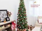 Artificial Christmas Tree 225 cm with 350 LED Lights 10 Lighting Modes