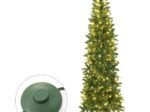 Artificial Christmas Tree 225 cm with 350 LED Lights 10 Lighting Modes