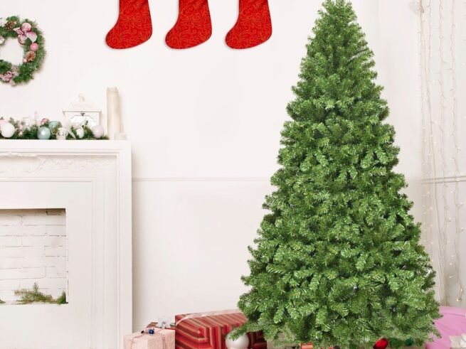 Artificial Christmas Tree 230CM Automatic Branch Opening Metal Stand