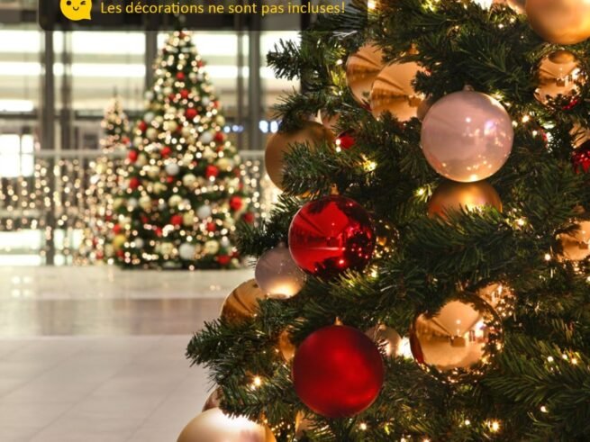 Artificial Christmas Tree 230CM Automatic Branch Opening Metal Stand