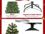 Artificial Christmas Tree 230CM Automatic Branch Opening Metal Stand