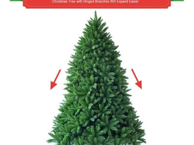 Artificial Christmas Tree 150 CM Metal Stand 600 Branches PVC
