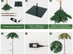 Artificial Christmas Tree 180cm LED Lights 813 Branches Palm