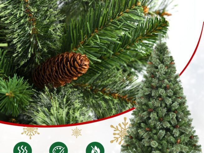 Artificial Christmas Tree 180cm Pine Needle Hinged