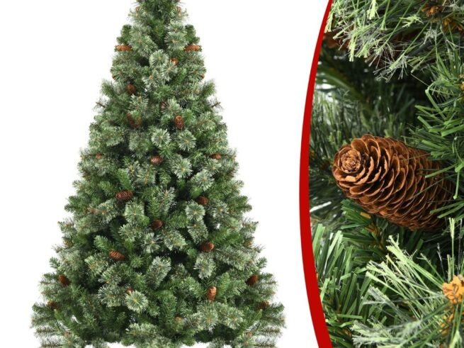 Artificial Christmas Tree 180cm Pine Needle Hinged