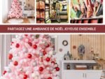 Artificial Flocked Christmas Tree 180 cm 920 PVC Branches Pink Cherry Blossom Color