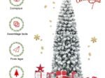Artificial Snowflake Christmas Tree 180cm PVC Needles Metal Stand