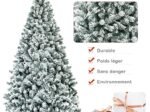 Artificial Snowflake Christmas Tree 225CM with Hinges 1010 Branches