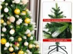 Artificial Snowy Christmas Tree 180cm 850 Branches in PVC+PE Hinged