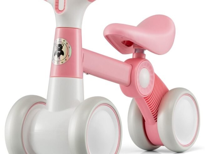 Baby Balance Bike with 4 Wheels 1-3 Years Old