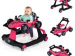 4 in 1 Baby Walker Pusher Foldable Adjustable Height and Speed Music Box