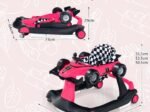 4 in 1 Baby Walker Pusher Foldable Adjustable Height and Speed Music Box