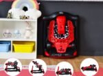 Foldable Baby Walker 4 in 1 Pusher Adjustable Height and Speed Music Box with Light