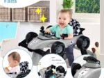 4 in 1 Baby Walker Pusher Foldable Adjustable Height and Speed ​​Music Box