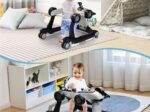 4 in 1 Baby Walker Pusher Foldable Adjustable Height and Speed ​​Music Box