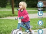Baby Balance Bike Toddler Walker Training Bicycle with Adjustable Seat