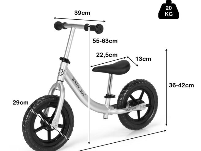 Balance Bike without Pedals for Children 2 Years + Adjustable Handlebars and Saddle
