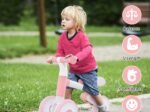 Baby Balance Bike Toddler Walker Training Bicycle with Adjustable Seat