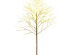 Artificial Warm White Birch Christmas Tree 120cm with 48 LED Lights