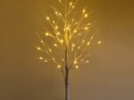 Artificial Warm White Birch Christmas Tree 120cm with 48 LED Lights