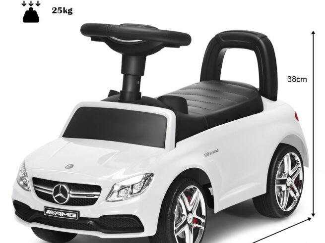 Ride On Car for Children 12-36 Months with Music Horn Storage White