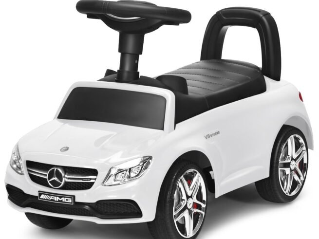 Ride On Car for Children 12-36 Months with Music Horn Storage White