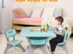 Children's Activity Table Chairs Set with Storage Bins Ecological Materials