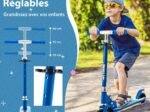Foldable Children's Scooter 2 Automatic Flashing Wheels Adjustable Height