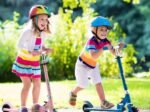 Foldable Children's Scooter 2 Automatic Flashing Wheels Adjustable Height