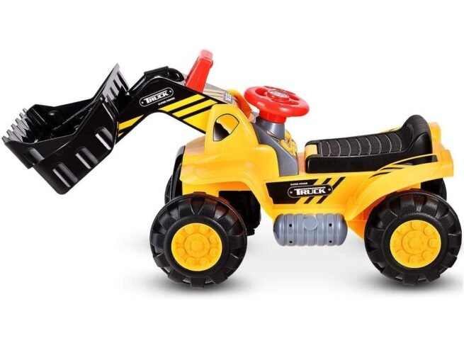 Children's Ride On Tractor Excavator Four-Tire Vocal Toy