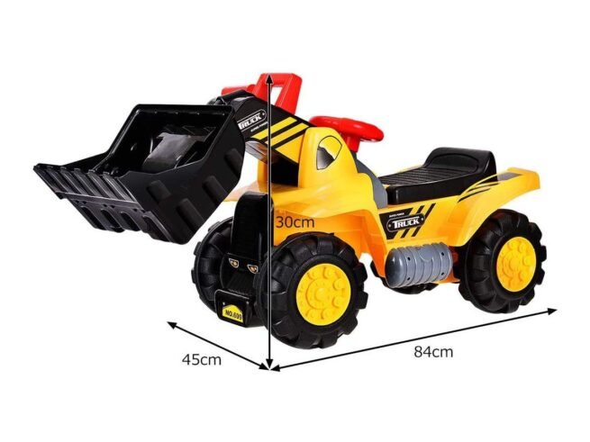 Children's Ride On Tractor Excavator Four-Tire Vocal Toy