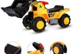 Children's Ride On Tractor Excavator Four-Tire Vocal Toy