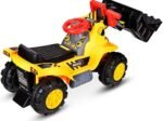 Children's Ride On Tractor Excavator Four-Tire Vocal Toy