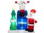 Inflatable Christmas Tree Santa Claus Decoration LED Lights 185cm