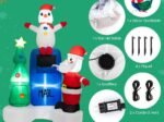 Inflatable Christmas Tree Santa Claus Decoration LED Lights 185cm