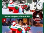 Inflatable Christmas Santa Claus in Helicopter Decoration
